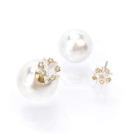 Pomina Star Studded Pearl Earrings