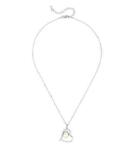 Always Love CZ Pearl Pendant Necklace
