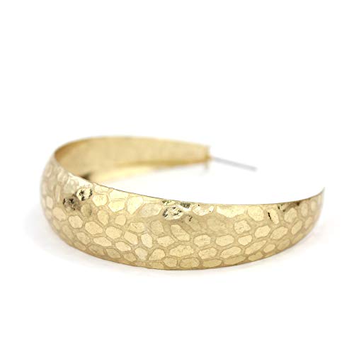 Pomina Classic Large Gypsy Gold Hoop Earrings, Bohemian Jewelry for Women