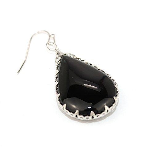 Pomina Hand Crafted Natural Stone Teardrop Earrings for Women