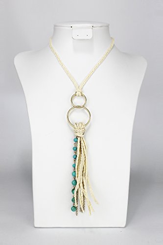 POMINA Leather Tassel Long Necklaces