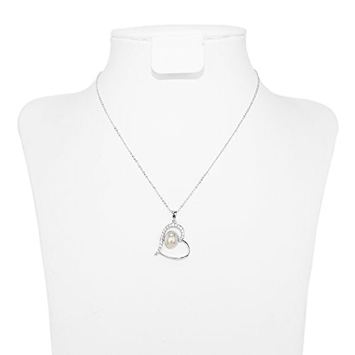 Always Love CZ Pearl Pendant Necklace