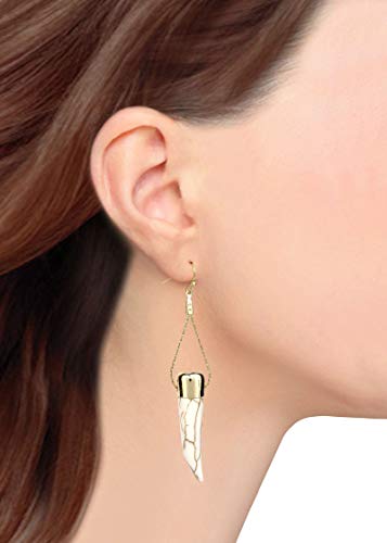 Pomina Fashion Stone Dangle Earrings Boho Gold Earrings for Women