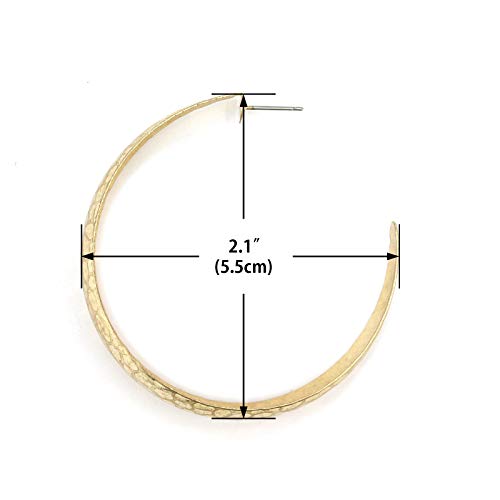 Pomina Classic Large Gypsy Gold Hoop Earrings, Bohemian Jewelry for Women