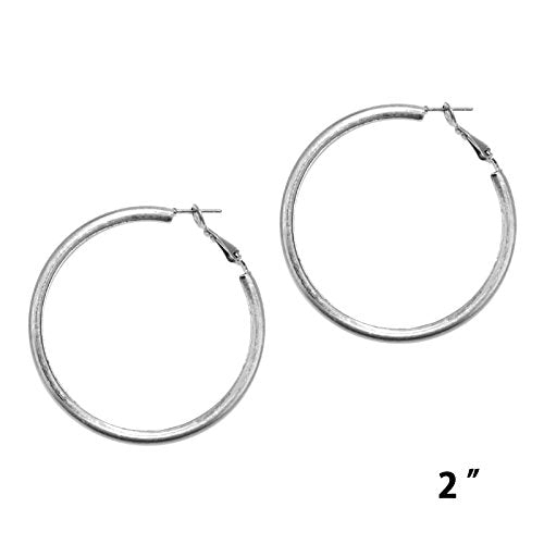 Pomina Tubular Round Classic Hoop Earrings