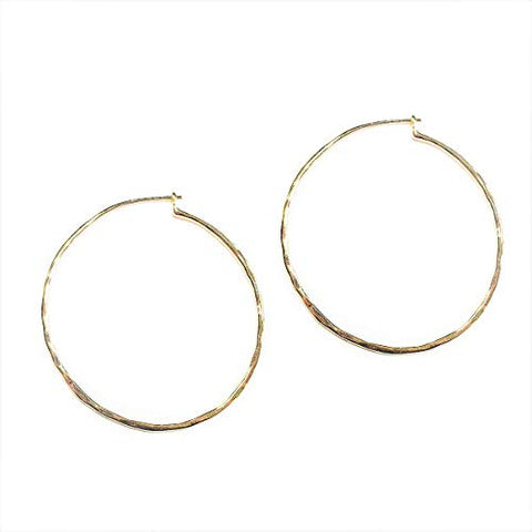 Pomina Lightweight Geometric Simple Basic Gold Silver Hoop Earrings for Women Teen Girls