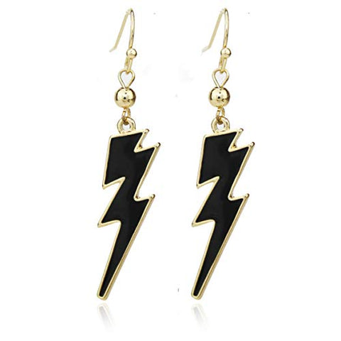 Pomina Lightweight Lightening Bolt Flash Dangle Drop Earring for Women