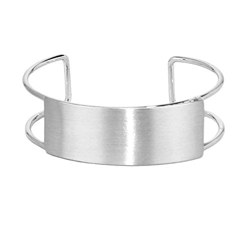 Pomina Worn Gold Fashion Bar Open Wide Cuff Bangle Bracelet for Women