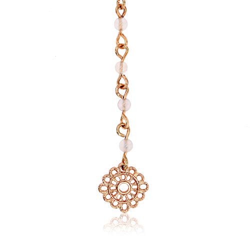 POMINA Dainty Stone Beaded Lariat Necklace Y Necklace for Women Girls Teens