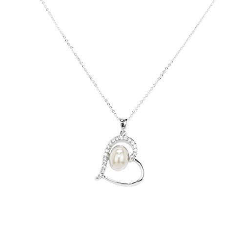 Always Love CZ Pearl Pendant Necklace