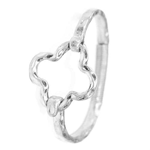 POMINA Boho Fashion Bangle Gold Cuff Bracelet Geometric Shape Tension Bangle Hammered Metal Bracelet for Women Teen Girls