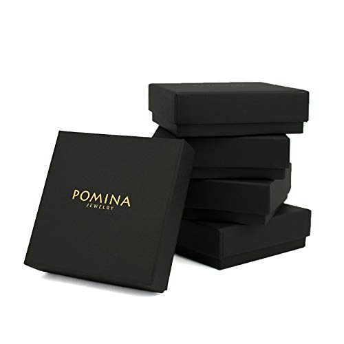 Pomina Satin Finished Rectangle Bar Post Drop Earrings for Women