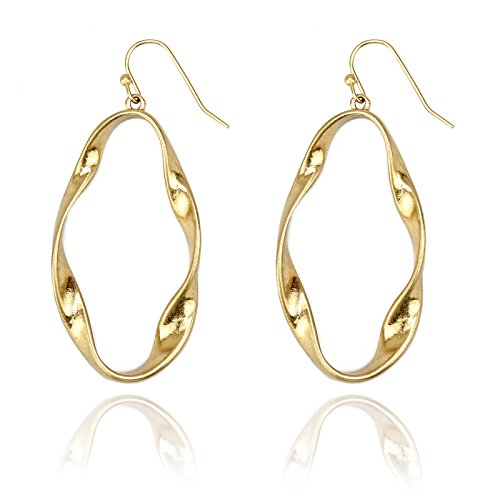Pomina Twisted Drop Earrings, Classic Simple Earrings