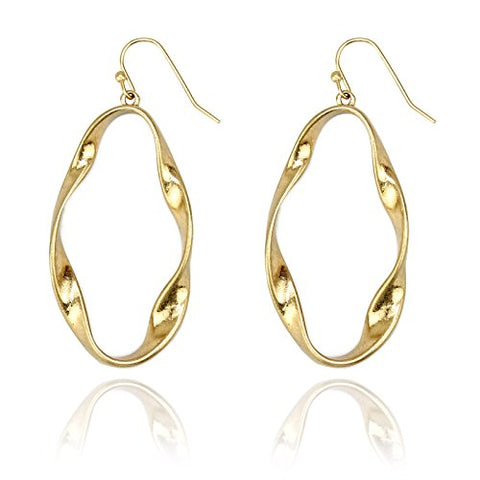 Pomina Twisted Drop Earrings, Classic Simple Earrings