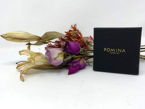 POMINA Natural Earth Healing Semi Precious Round Gemstone Stretch Bracelet Set for Women Men
