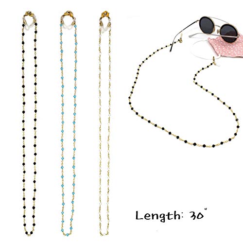 POMINA Handmade Premium Beaded Fashion Mask Chain Holder Necklace, Sunglass Fashion Chain Holder Beaded Necklace