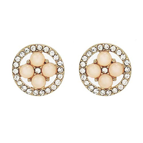 Pomina Crystal Cluster Post Earrings for Women