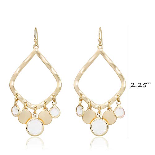 Pomina Bohemian Coin Charm Chandelier Dangle Drop Earrings Lightweight Boho Gypsy Earrings for Women