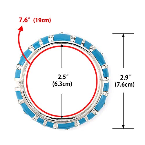 POMINA Colorful Fashion Bangle Cuff Stretch Bracelet Enamel Bangle Bracelet for Women Teen Girls
