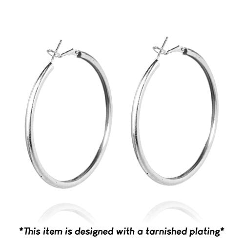 Pomina Tubular Round Classic Hoop Earrings