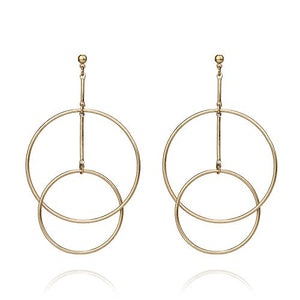 Pomina Multi Circle Post Drop Earrings