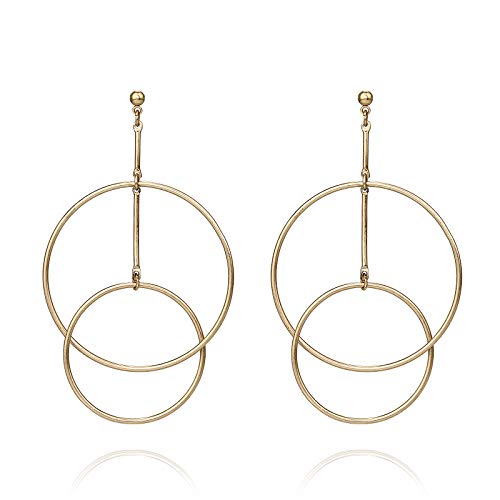 Pomina Multi Circle Post Drop Earrings