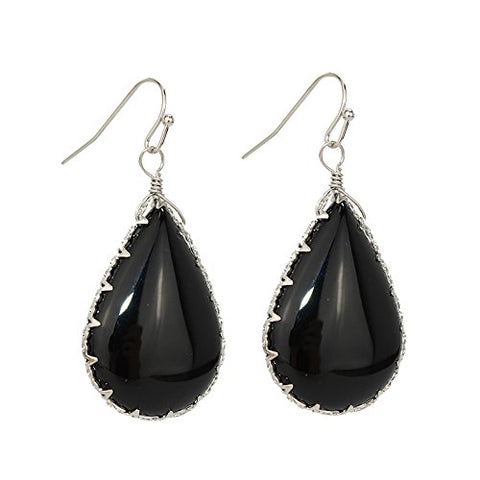 Pomina Hand Crafted Natural Stone Teardrop Earrings for Women