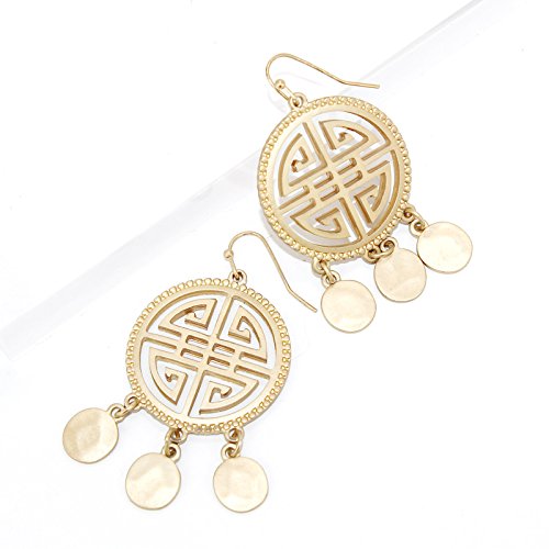 Pomina Oriental Pendant Chandelier Drop Earrings
