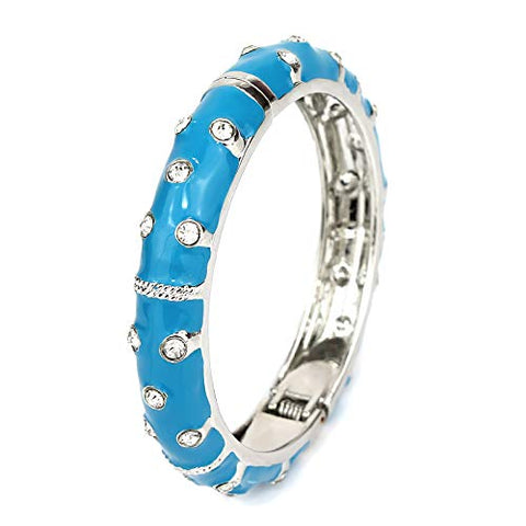 POMINA Colorful Fashion Bangle Cuff Stretch Bracelet Enamel Bangle Bracelet for Women Teen Girls