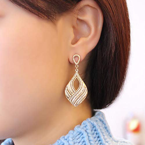 Pomina Lightweight Bohemian Teardrop Fashion Statement Dangle Drop Earrings for Women Teen Girls