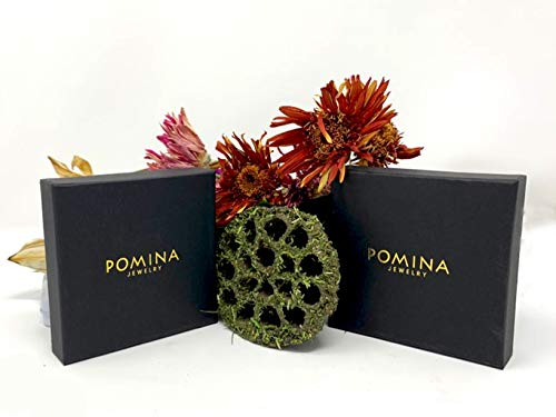 POMINA Semi Precious Stone Beaded Stretch Bracelet Stackable Mutilayer Crystal Beads Druzy Stone Bracelet Sets for Women, Set of 3