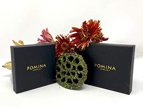 Pomina Geometric Diamond Shape Cutout Quatrefoil Drop Earrings for Women