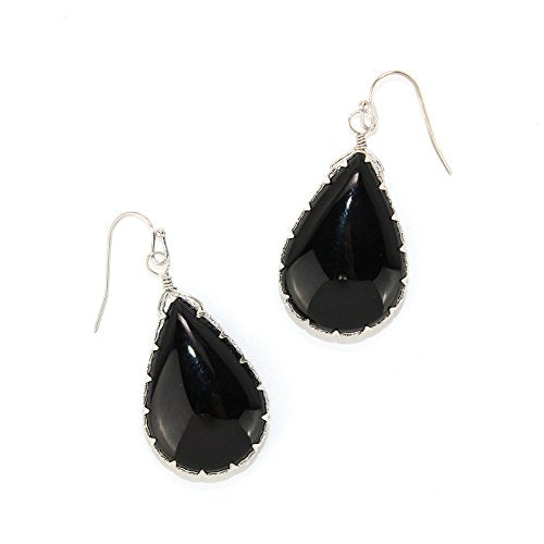 Pomina Hand Crafted Natural Stone Teardrop Earrings for Women