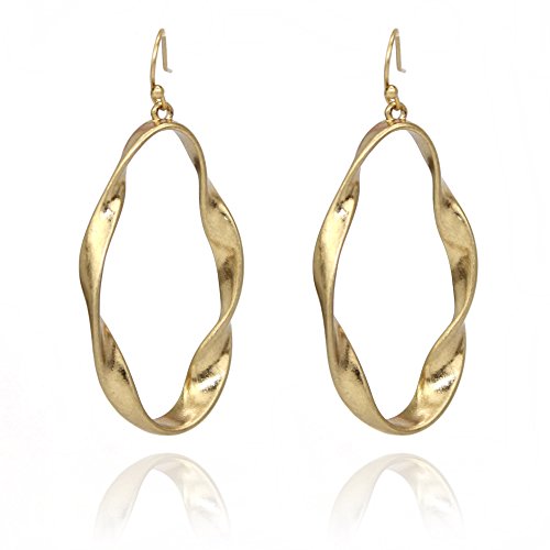 Pomina Twisted Drop Earrings, Classic Simple Earrings