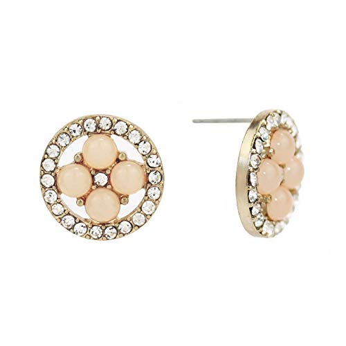 Pomina Crystal Cluster Post Earrings for Women