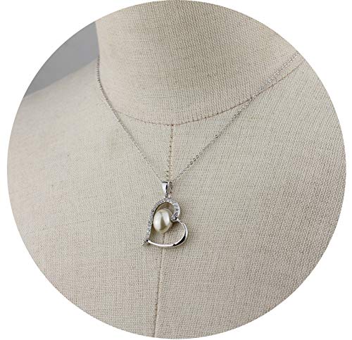 Always Love CZ Pearl Pendant Necklace