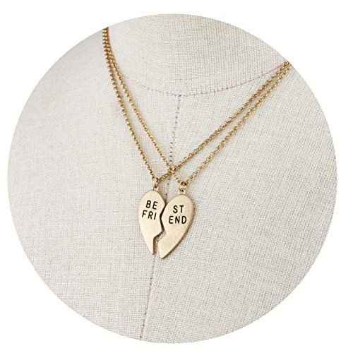 Pomina Best Friend Necklace for 2 Friendship Necklace for Women Teens Girls