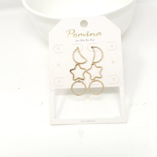 Multi Pack Star and Moon Cut Out Earrings